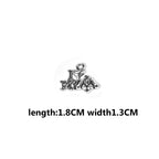 Vintage Dog Charms‑Antique Silver Alloy Collection（ mixed pack）