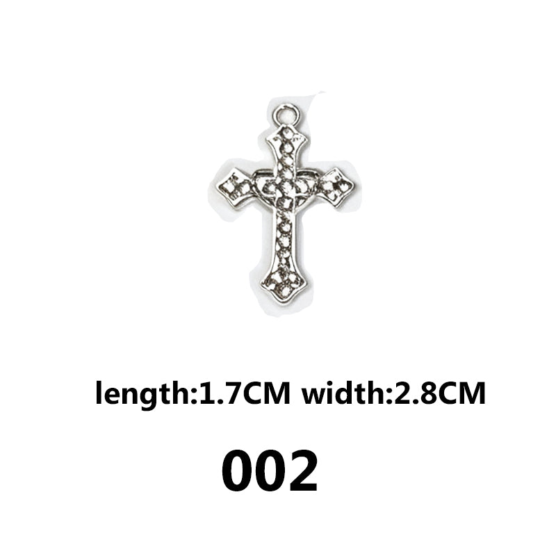 DIAMOND CROSS‑Vintage Gothic Charms（ mixed pack）
