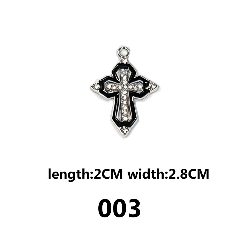 DIAMOND CROSS‑Vintage Gothic Charms（ mixed pack）
