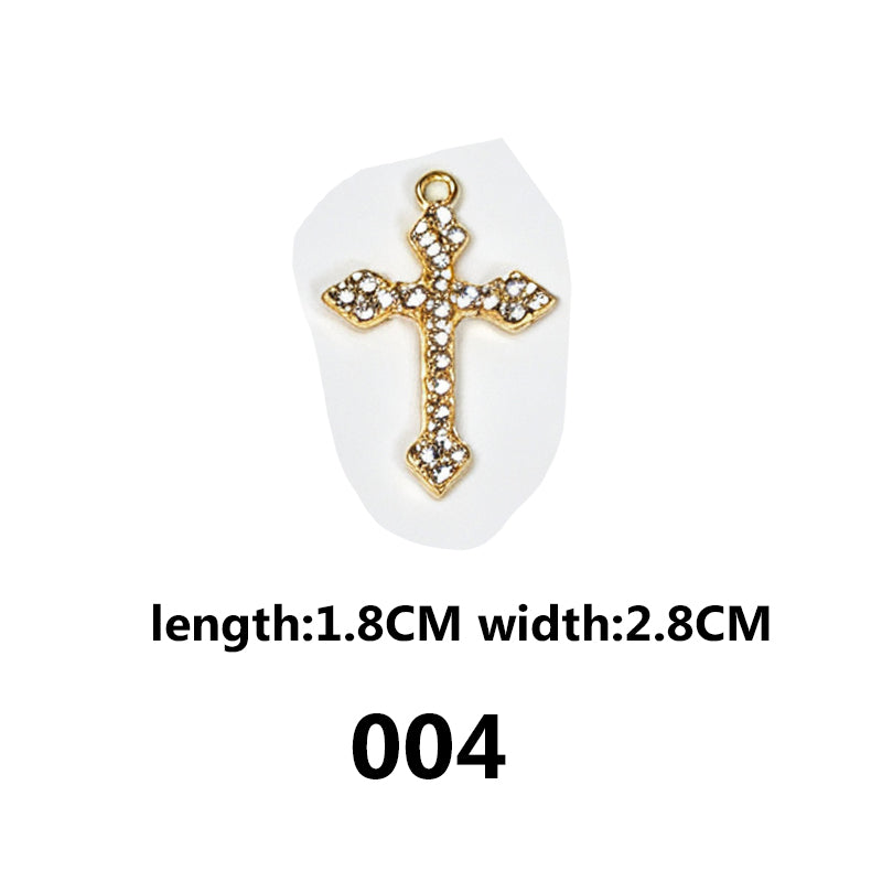 DIAMOND CROSS‑Vintage Gothic Charms（ mixed pack）
