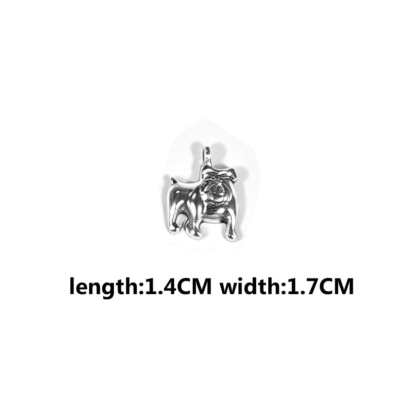 Vintage Dog Charms‑Antique Silver Alloy Collection（ mixed pack）