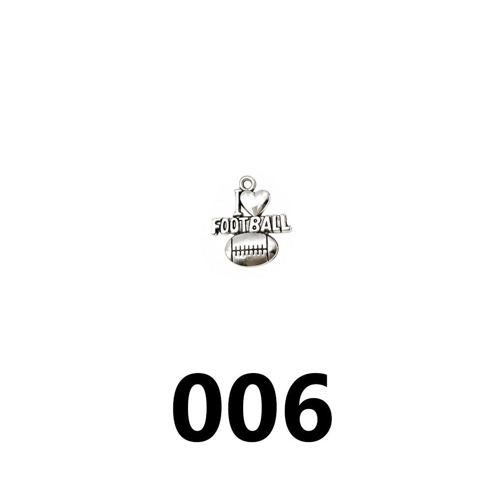 SPORTS CHARMS‑Vintage Silver DIY Collection（ mixed pack）