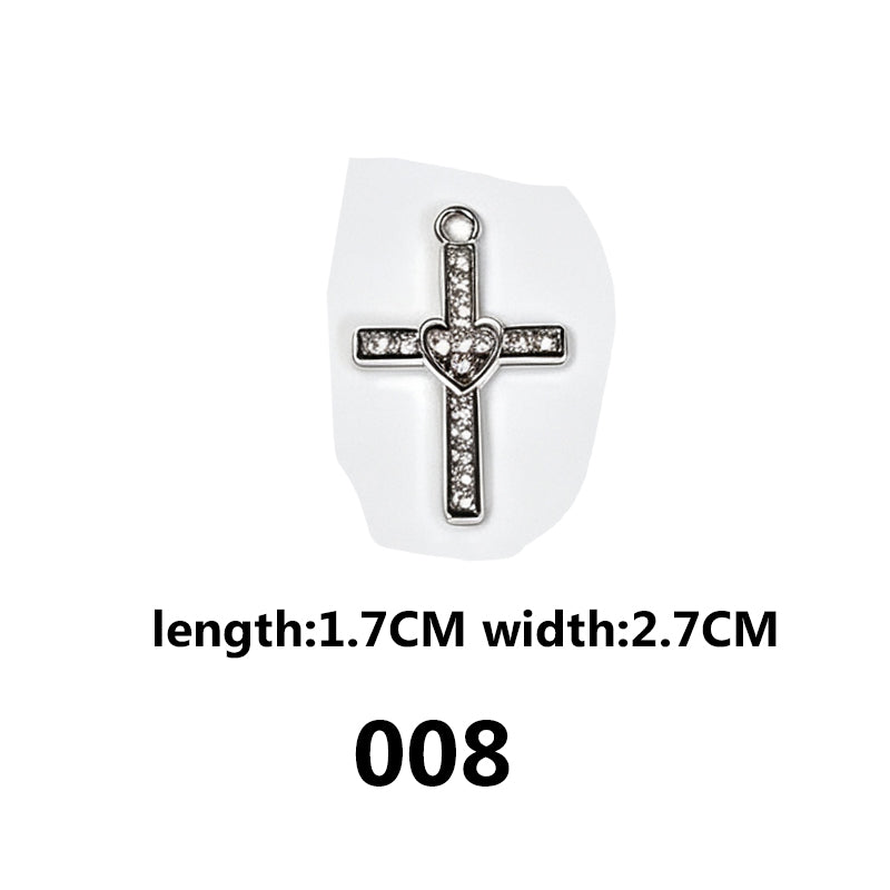 DIAMOND CROSS‑Vintage Gothic Charms（ mixed pack）