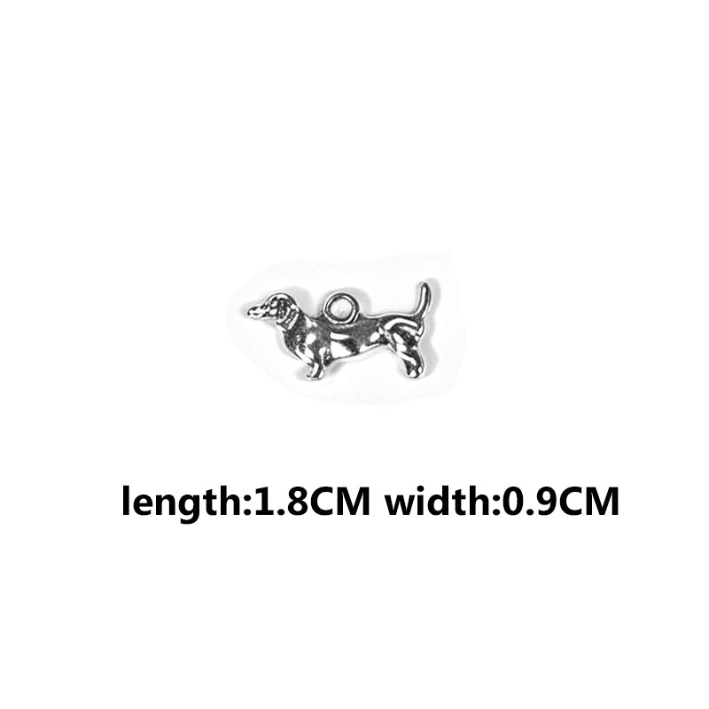 Vintage Dog Charms‑Antique Silver Alloy Collection（ mixed pack）