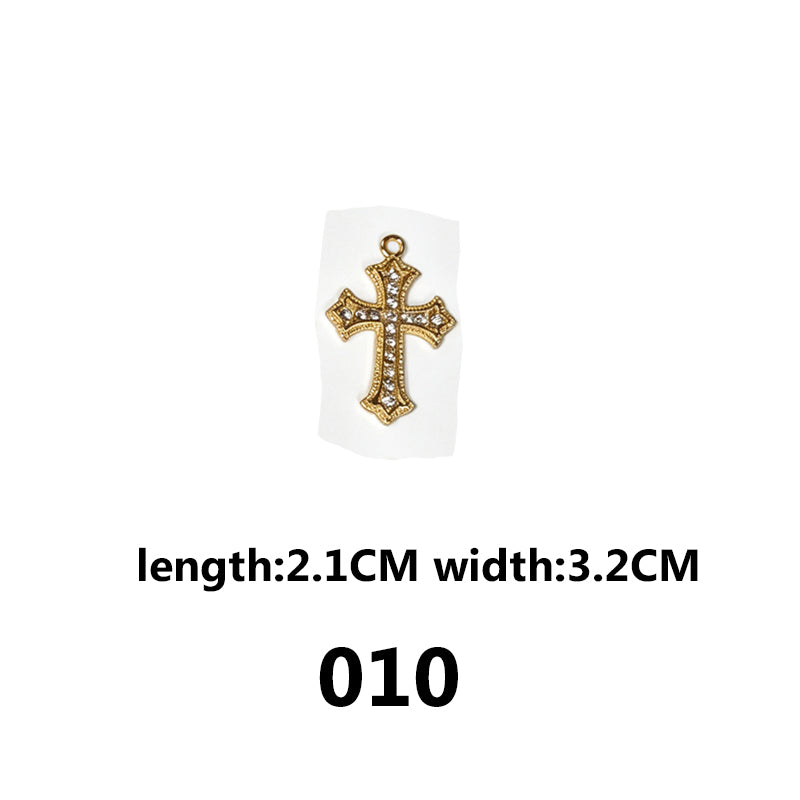 DIAMOND CROSS‑Vintage Gothic Charms（ mixed pack）
