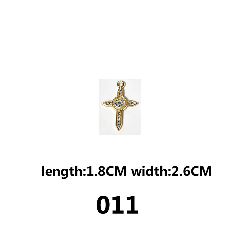 DIAMOND CROSS‑Vintage Gothic Charms（ mixed pack）