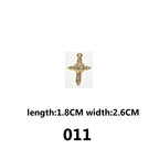 DIAMOND CROSS‑Vintage Gothic Charms（ mixed pack）