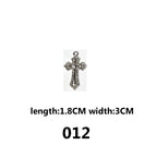 DIAMOND CROSS‑Vintage Gothic Charms（ mixed pack）