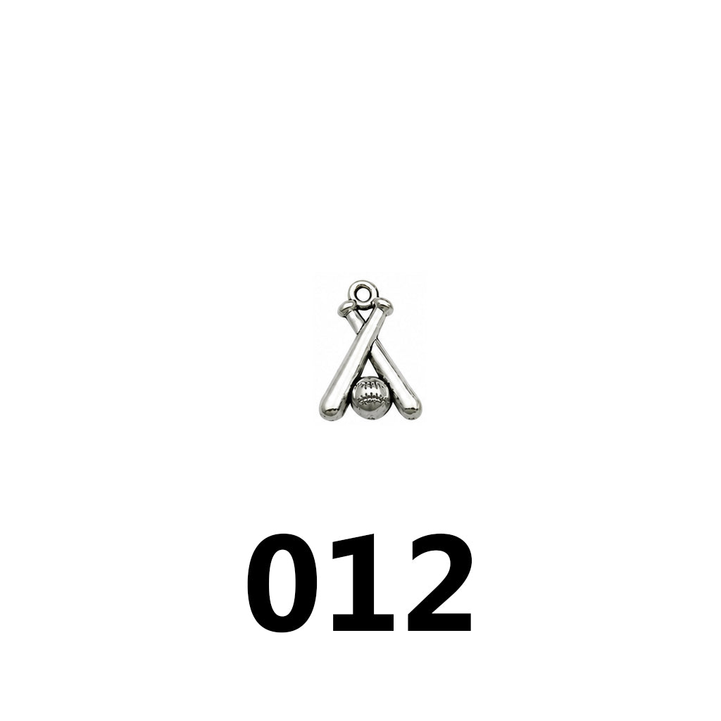 SPORTS CHARMS-Vintage Silver DIY Collection (mixed pack)