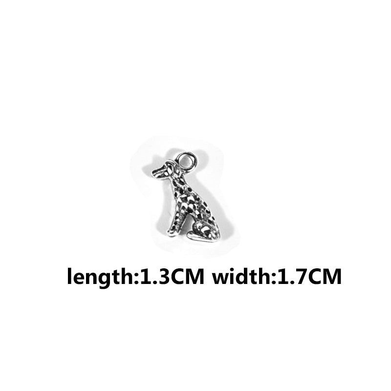 Vintage Dog Charms‑Antique Silver Alloy Collection（ mixed pack）