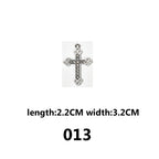 DIAMOND CROSS‑Vintage Gothic Charms（ mixed pack）