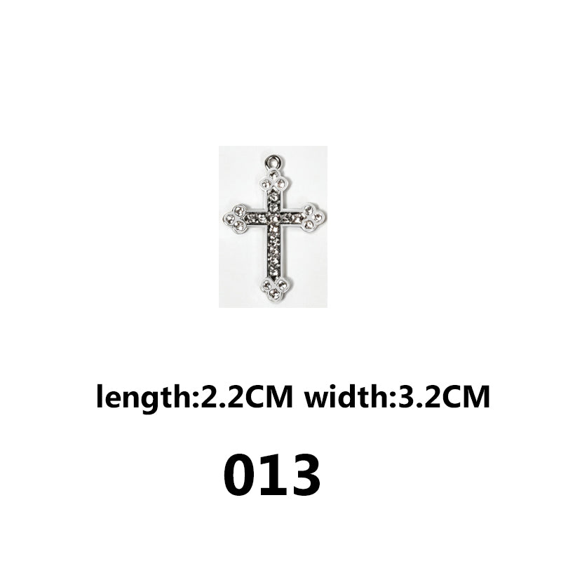 DIAMOND CROSS‑Vintage Gothic Charms（ mixed pack）
