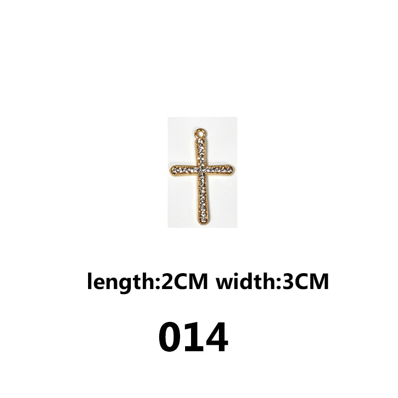 DIAMOND CROSS‑Vintage Gothic Charms（ mixed pack）