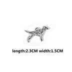Vintage Dog Charms‑Antique Silver Alloy Collection（ mixed pack）
