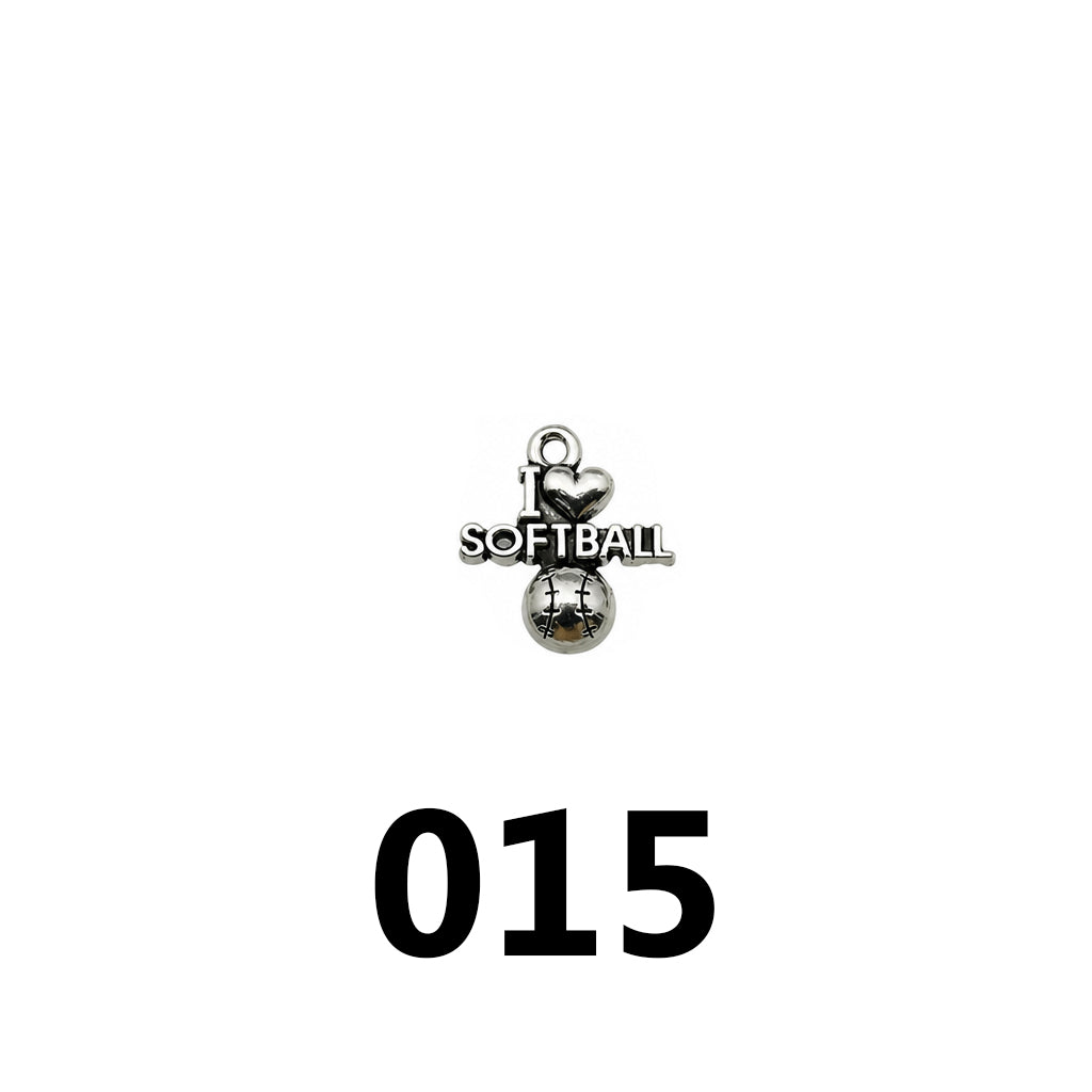 SPORTS CHARMS‑Vintage Silver DIY Collection（ mixed pack）