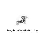 Vintage Dog Charms‑Antique Silver Alloy Collection（ mixed pack）