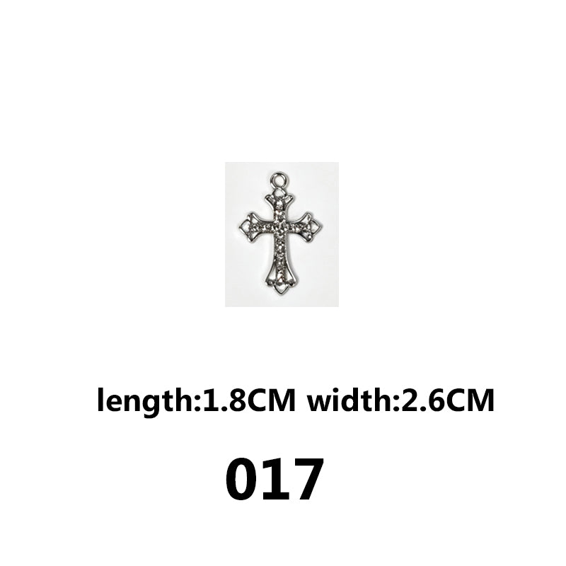 DIAMOND CROSS‑Vintage Gothic Charms（ mixed pack）