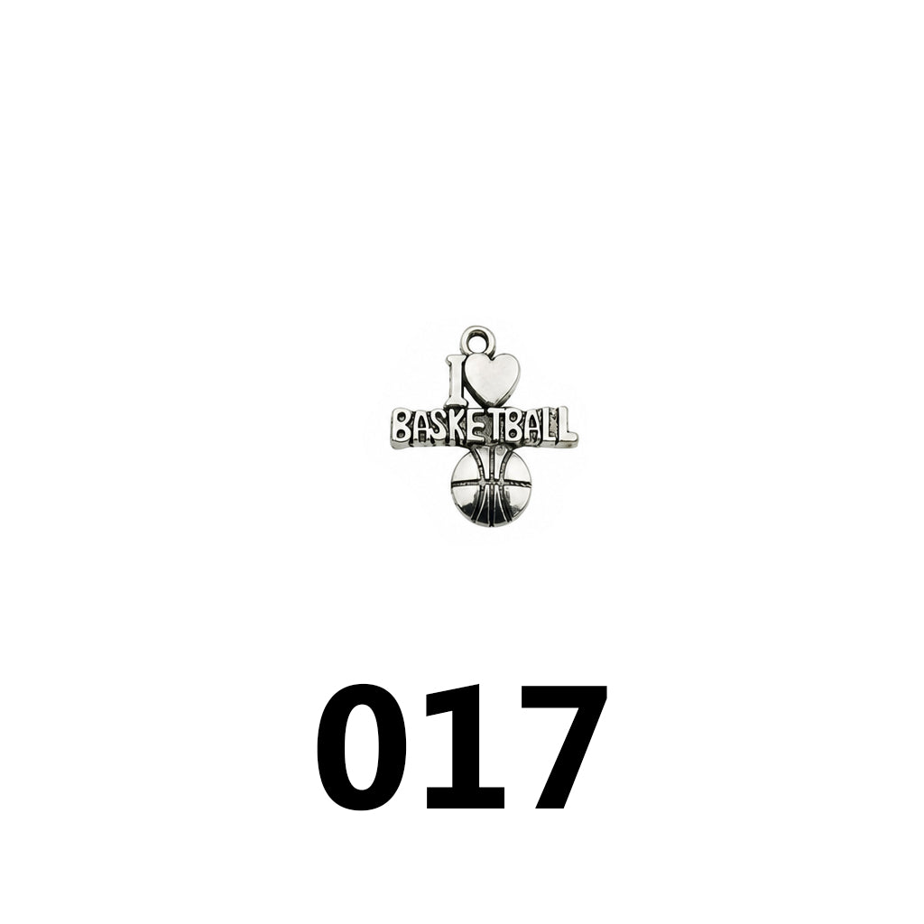 SPORTS CHARMS‑Vintage Silver DIY Collection（ mixed pack）