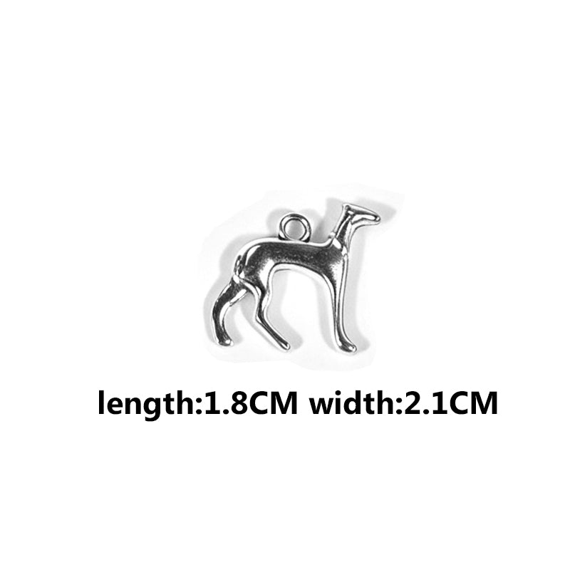 Vintage Dog Charms‑Antique Silver Alloy Collection（ mixed pack）