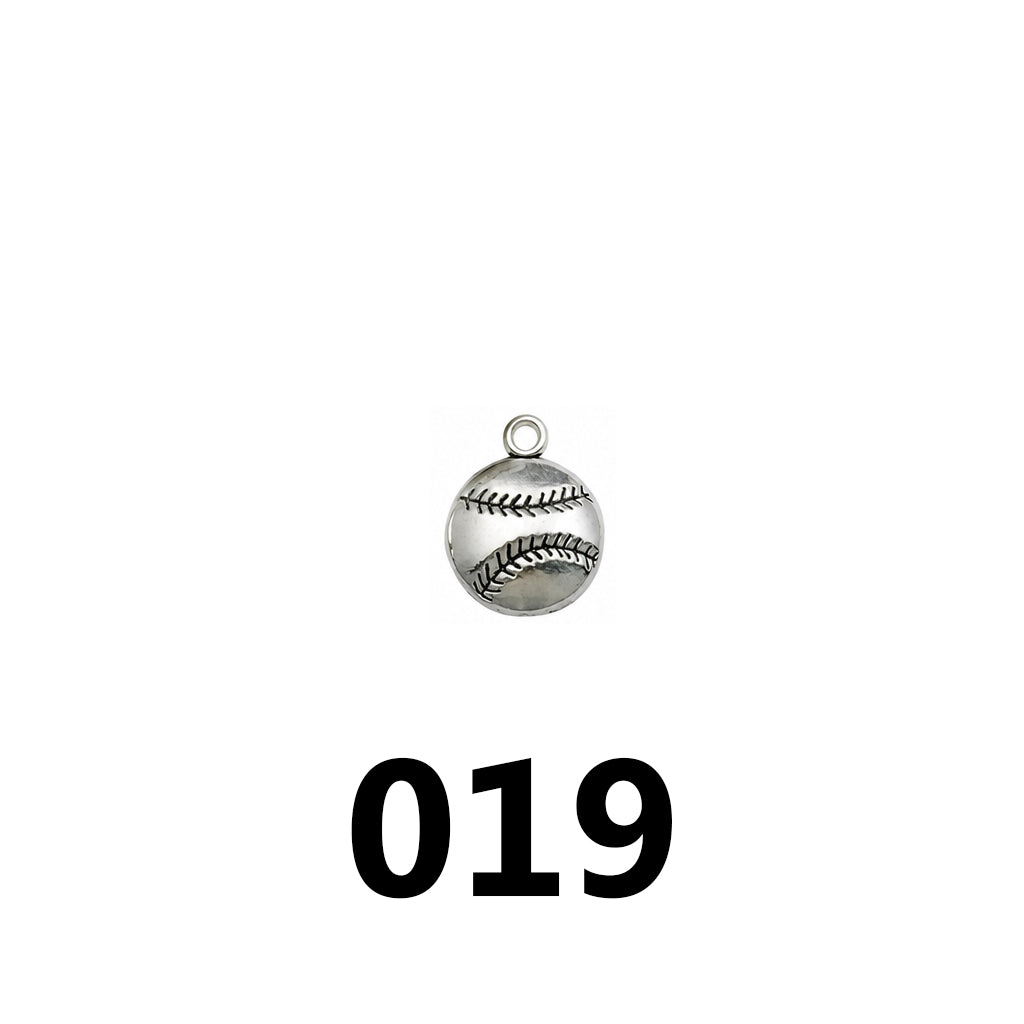 SPORTS CHARMS‑Vintage Silver DIY Collection（ mixed pack）
