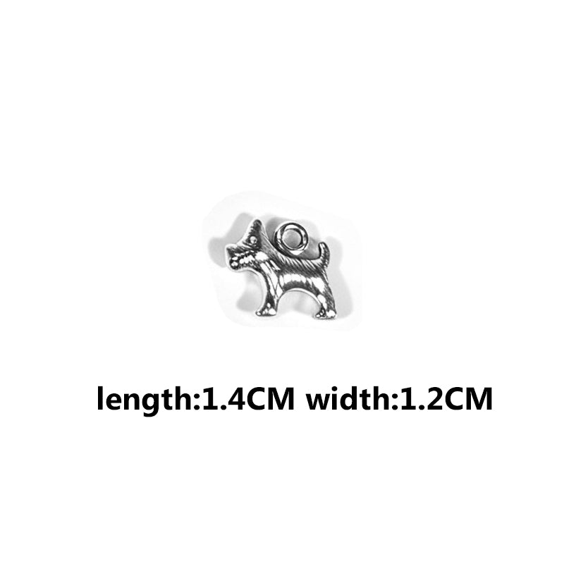 Vintage Dog Charms‑Antique Silver Alloy Collection（ mixed pack）