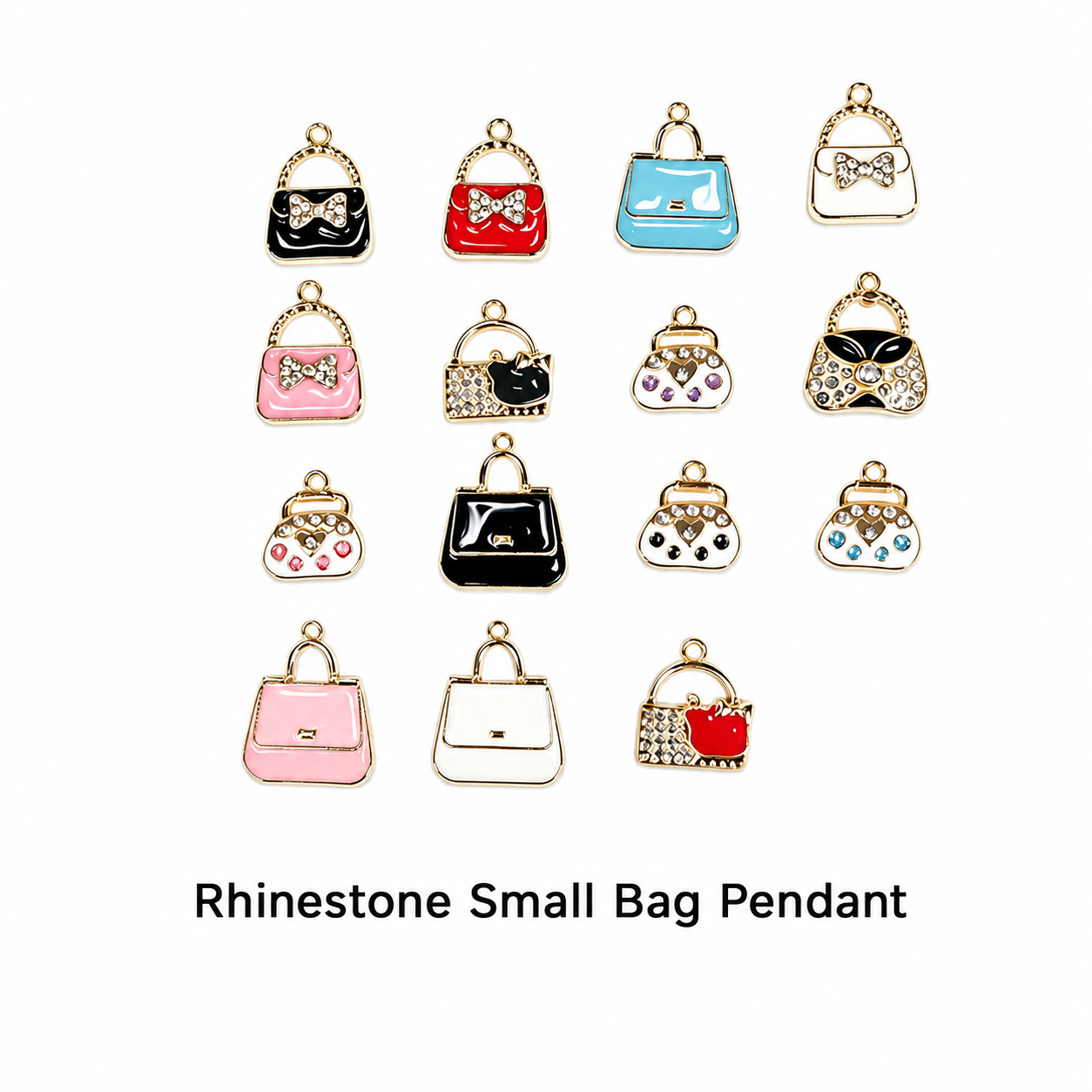 Chic Charms‑Mini Rhinestone Handbag Collection（ mixed pack）