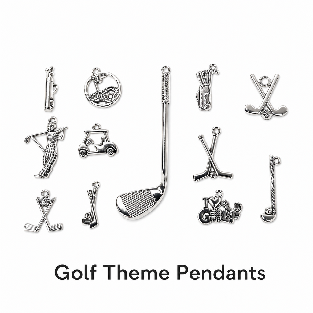 Golf Theme Charms | Vintage Silver Collection（ mixed pack）