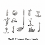 Golf Theme Charms | Vintage Silver Collection（ mixed pack）