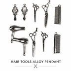 Hair Tools Charms | Vintage Alloy Pendants（ mixed pack）