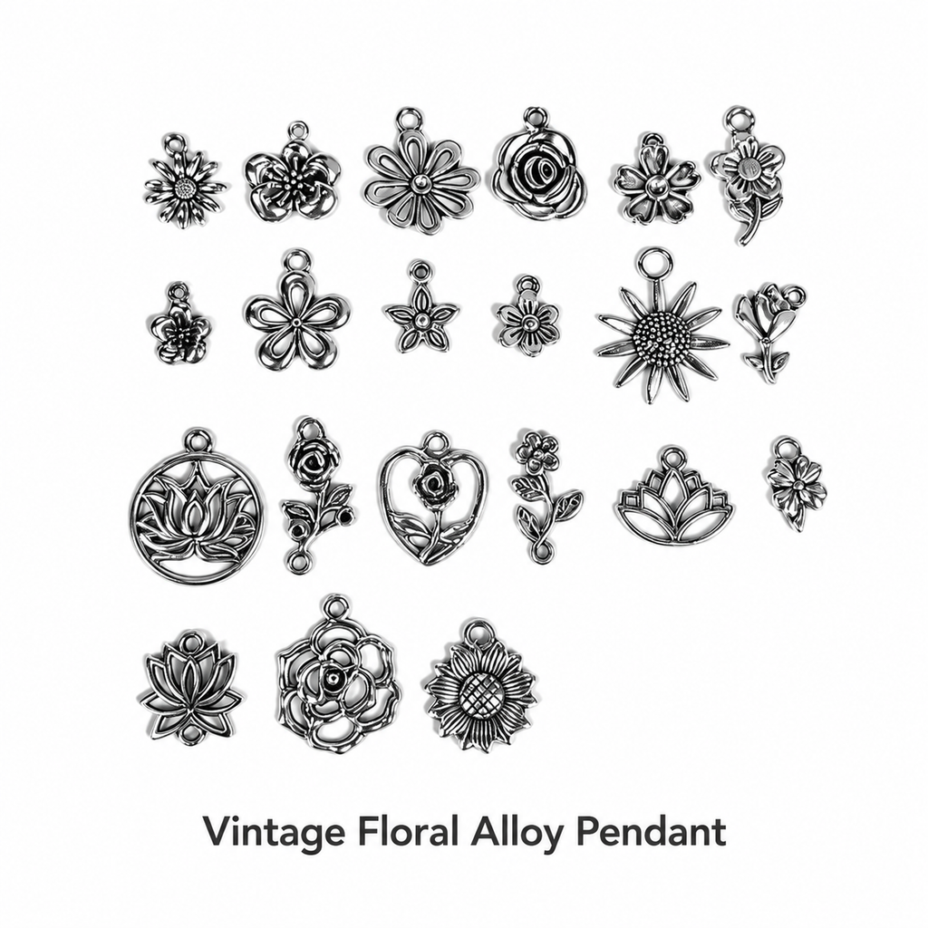 Vintage Floral Charms | Assorted Botanical Collection（ mixed pack）