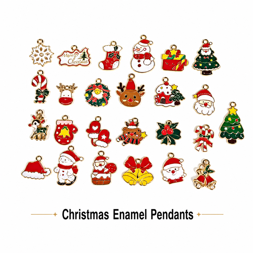 Holiday Magic DIY — Festive Enamel Charms Collection（ mixed pack）