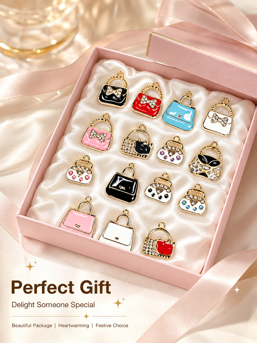 Chic Charms‑Mini Rhinestone Handbag Collection（ mixed pack）