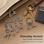 Vintage Dog Charms‑Antique Silver Alloy Collection（ mixed pack）