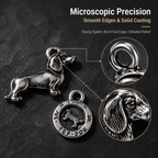 Vintage Dog Charms‑Antique Silver Alloy Collection（ mixed pack）