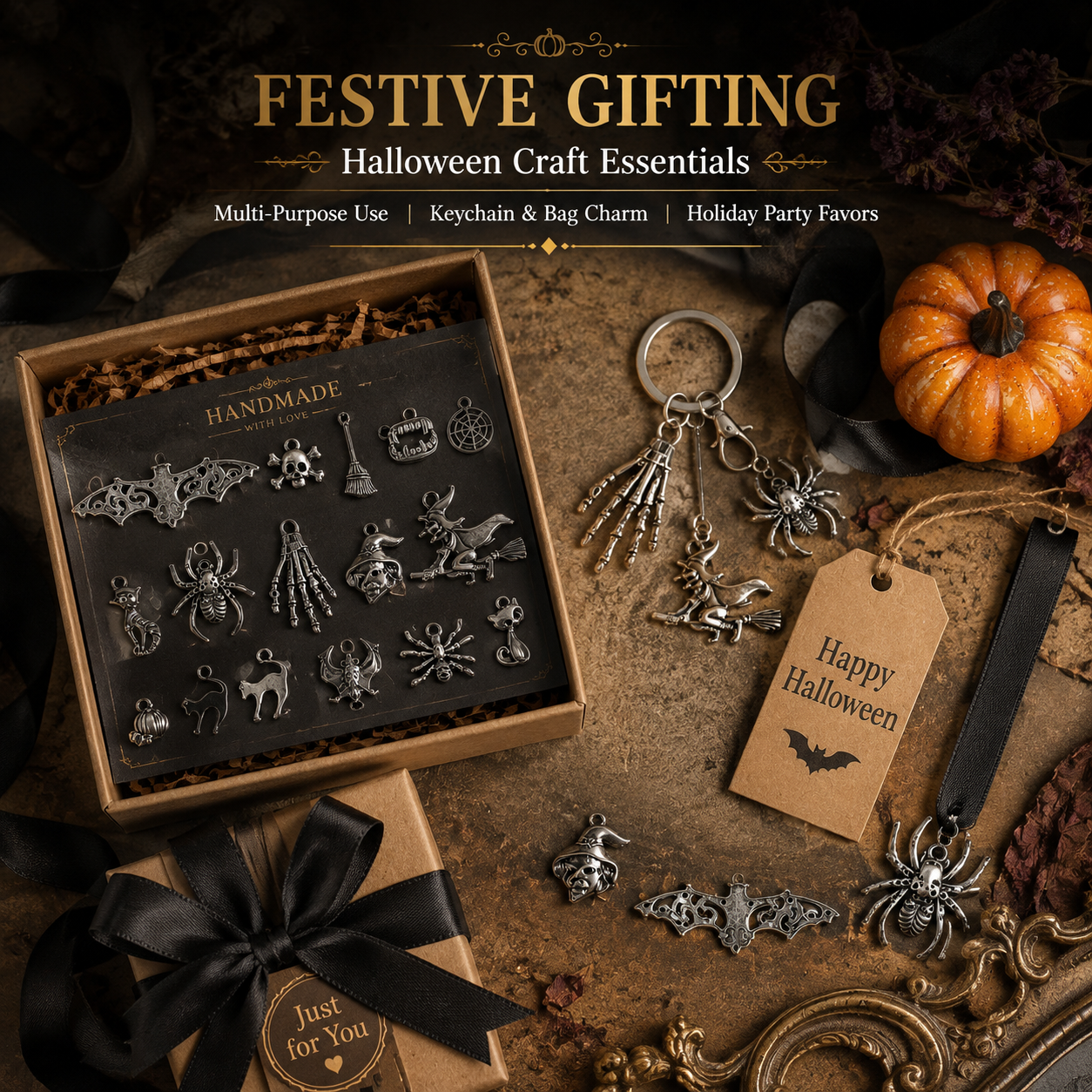 GOTHIC CHARMS‑Vintage Halloween Collection（ mixed pack）
