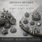 CELESTIAL HARMONY — Sun & Moon Alloy Pendant Charms (mixed pack)