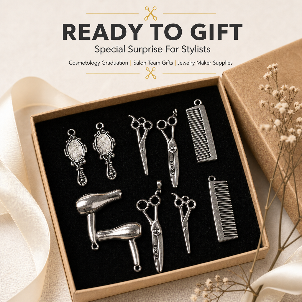 Hair Tools Charms | Vintage Alloy Pendants（ mixed pack）