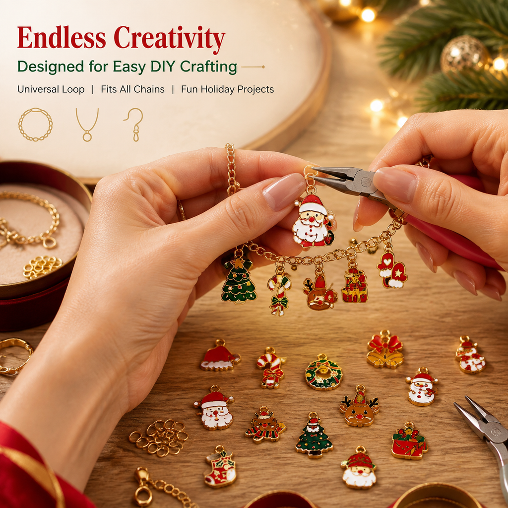 Holiday Magic DIY — Festive Enamel Charms Collection（ mixed pack）