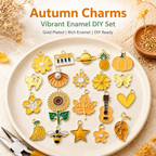 Autumn Charms | Vibrant Enamel DIY Set (mixed pack)