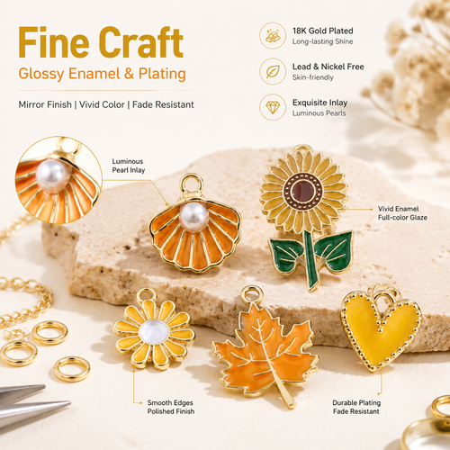Autumn Charms | Vibrant Enamel DIY Set (mixed pack)