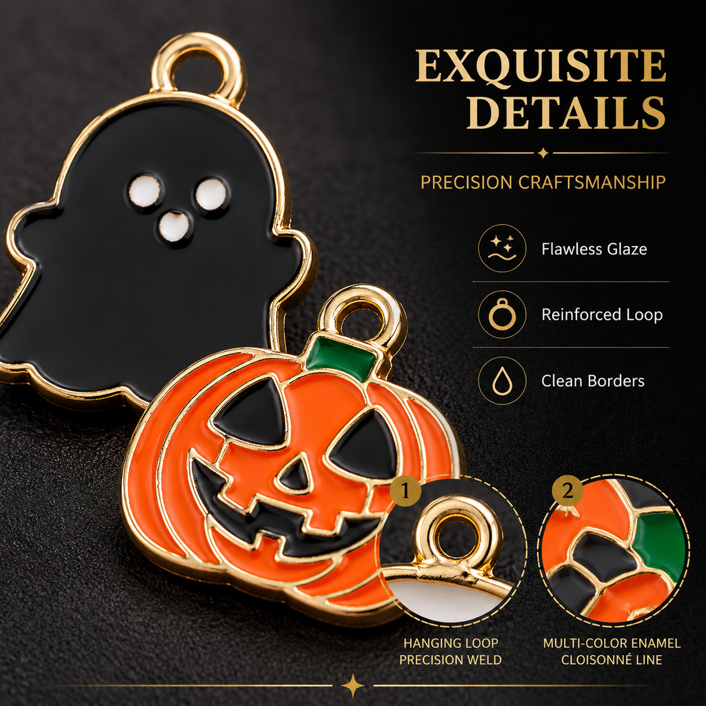SPOOKY CHIC CHARMS‑Halloween DIY Collection（ mixed pack）