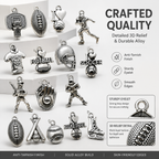 SPORTS CHARMS-Vintage Silver DIY Collection (mixed pack)