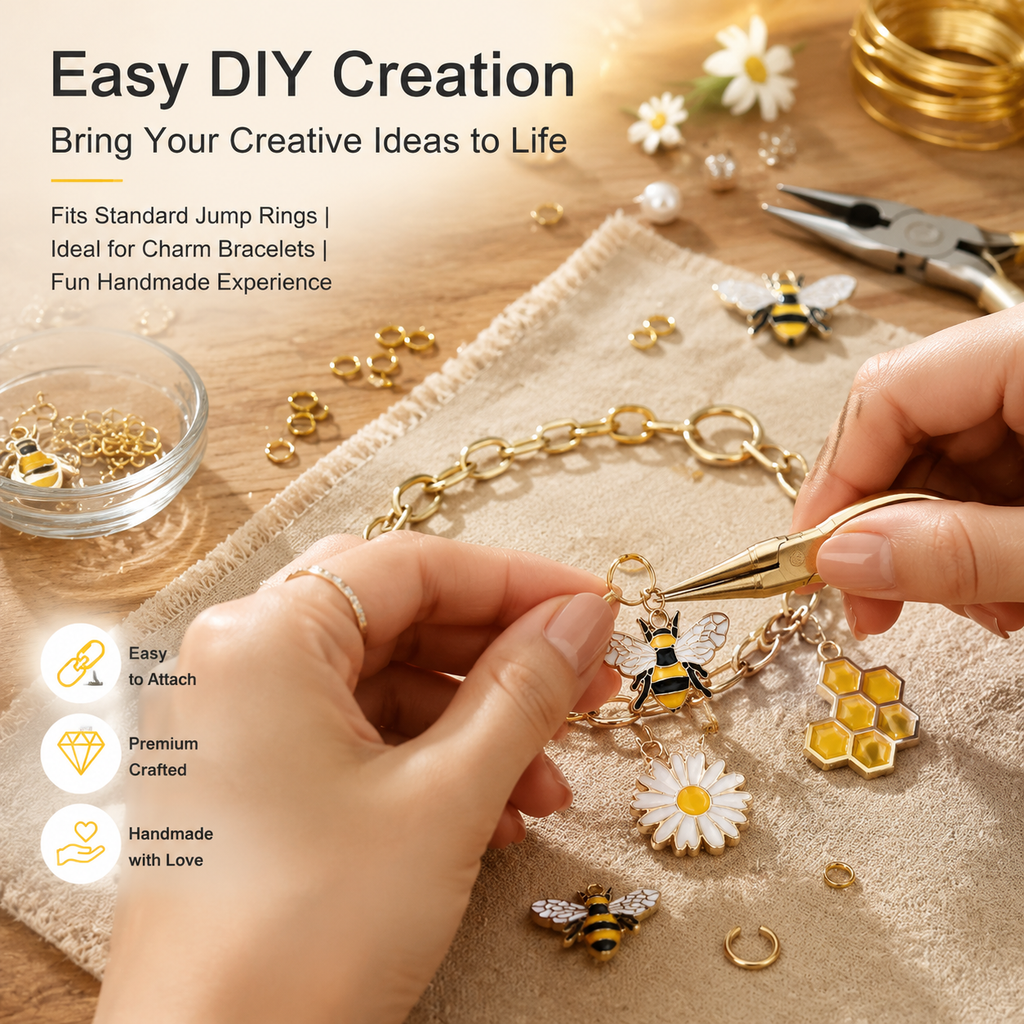 Bee Daisy Charm Collection (mixed pack)