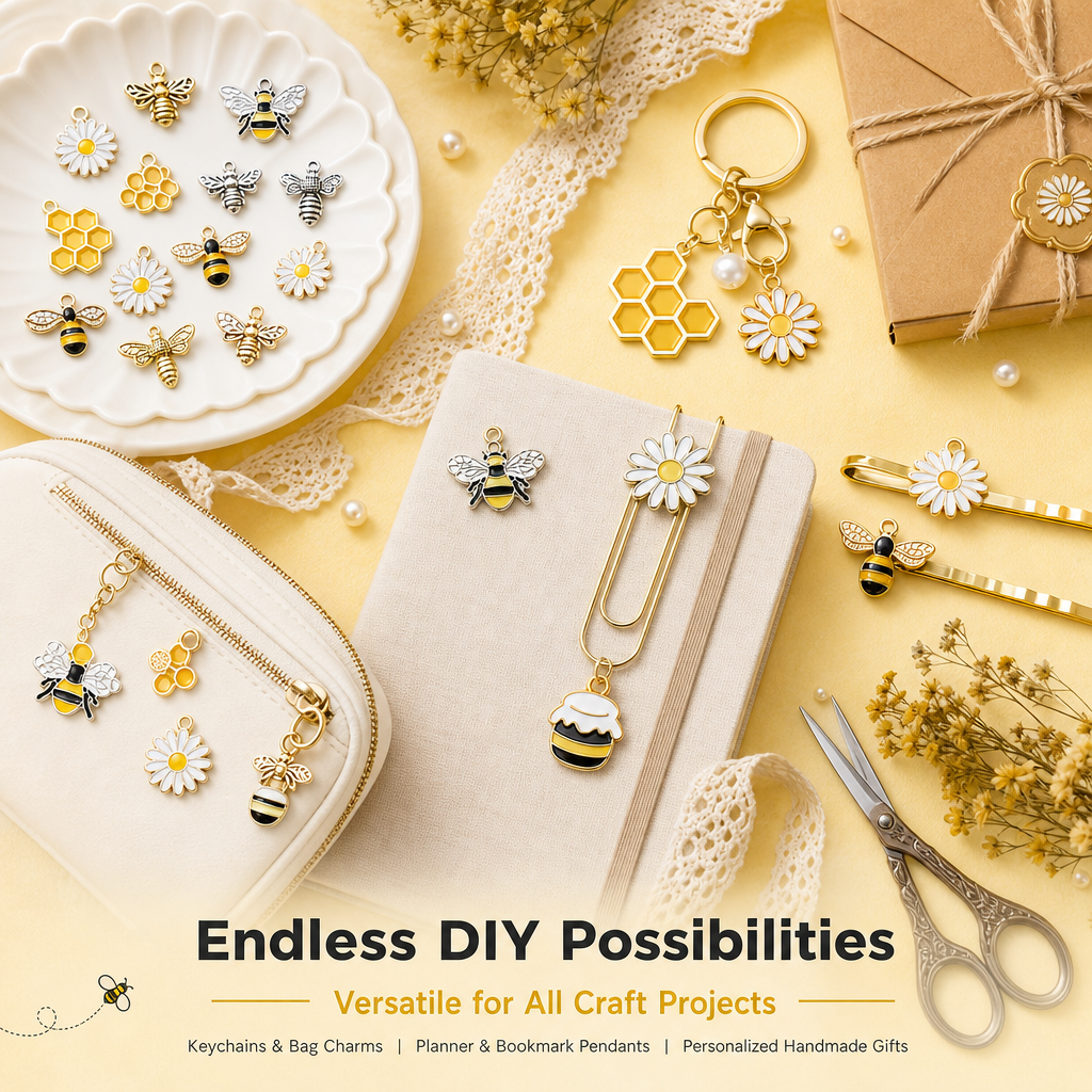 Bee Daisy Charm Collection (mixed pack)