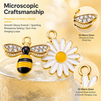 Bee Daisy Charm Collection (mixed pack)