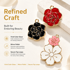 Floral Grace Enamel Charm Collection（ mixed pack）