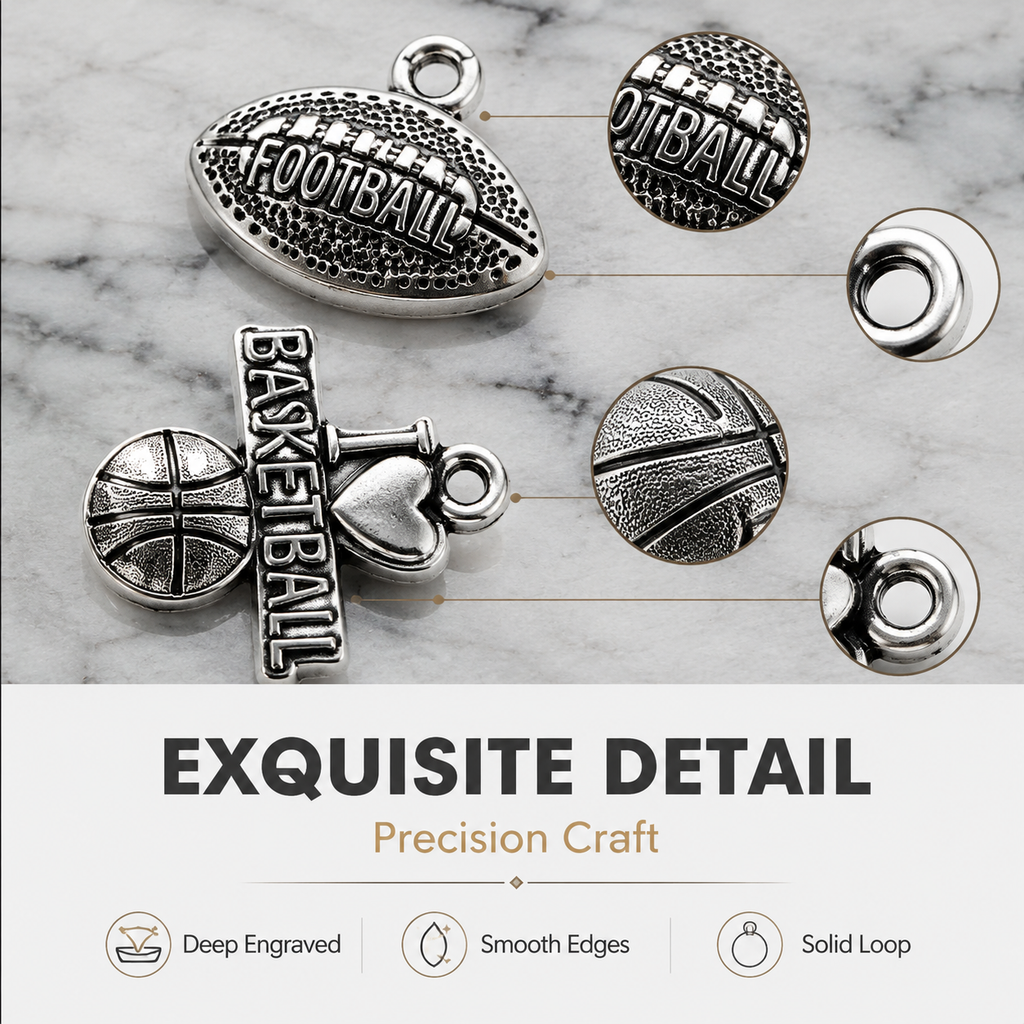 RETRO SPORTS Silver Charms（ mixed pack）