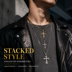 DIAMOND CROSS‑Vintage Gothic Charms（ mixed pack）