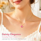 Enamel Floral Charms‑Vibrant Colors &amp; Gold Trim（ mixed pack）