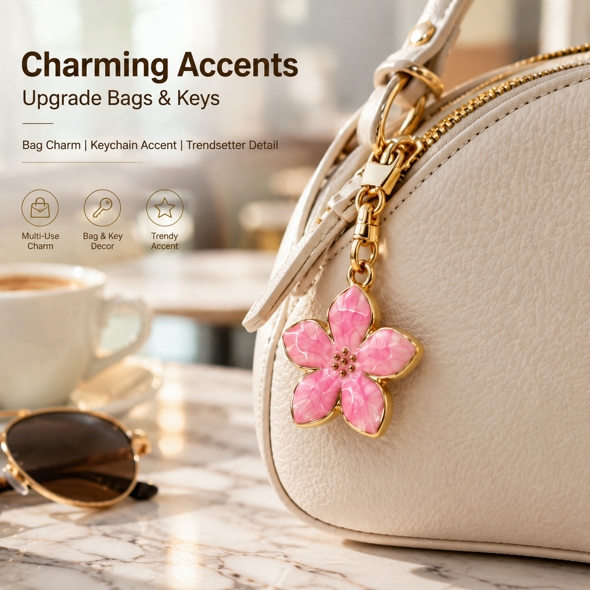 Enamel Floral Charms（ mixed pack）